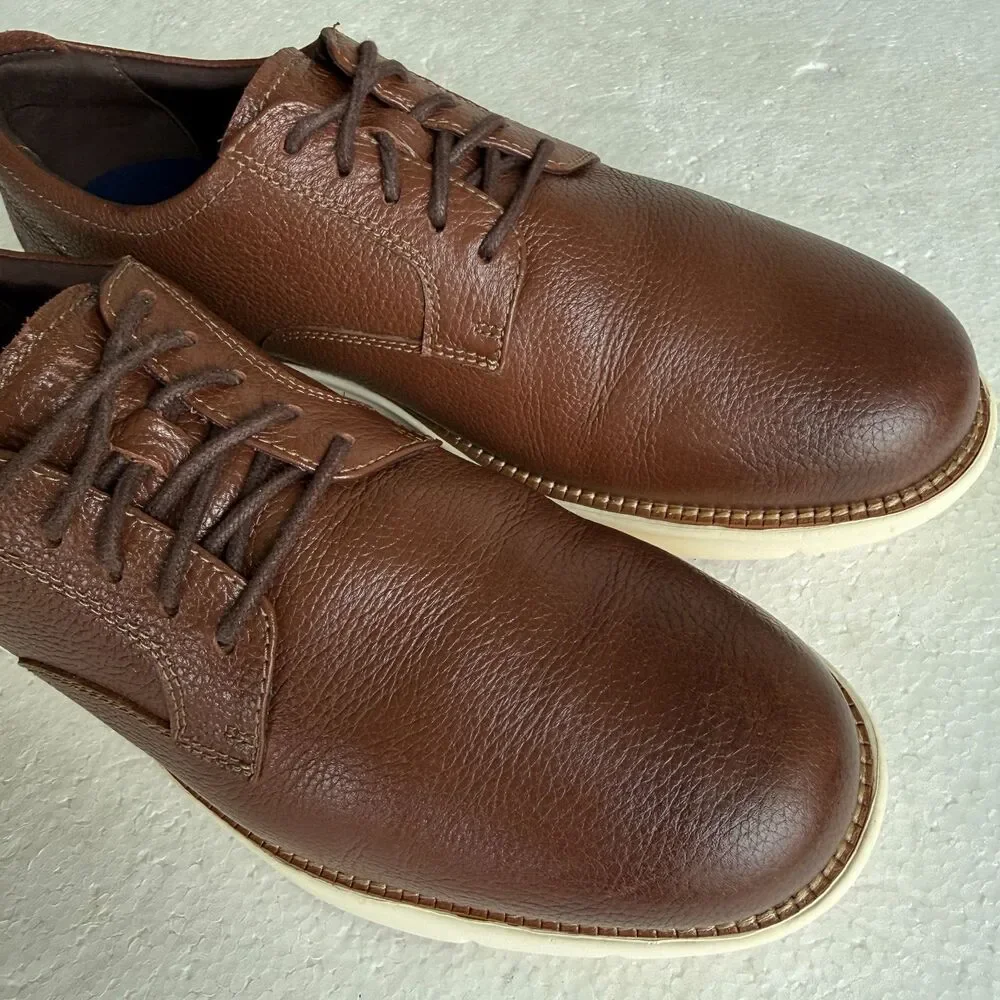 Cole Haan Chester Oxford Men's Leather Brown Shoes C35615 - Size 10.5M